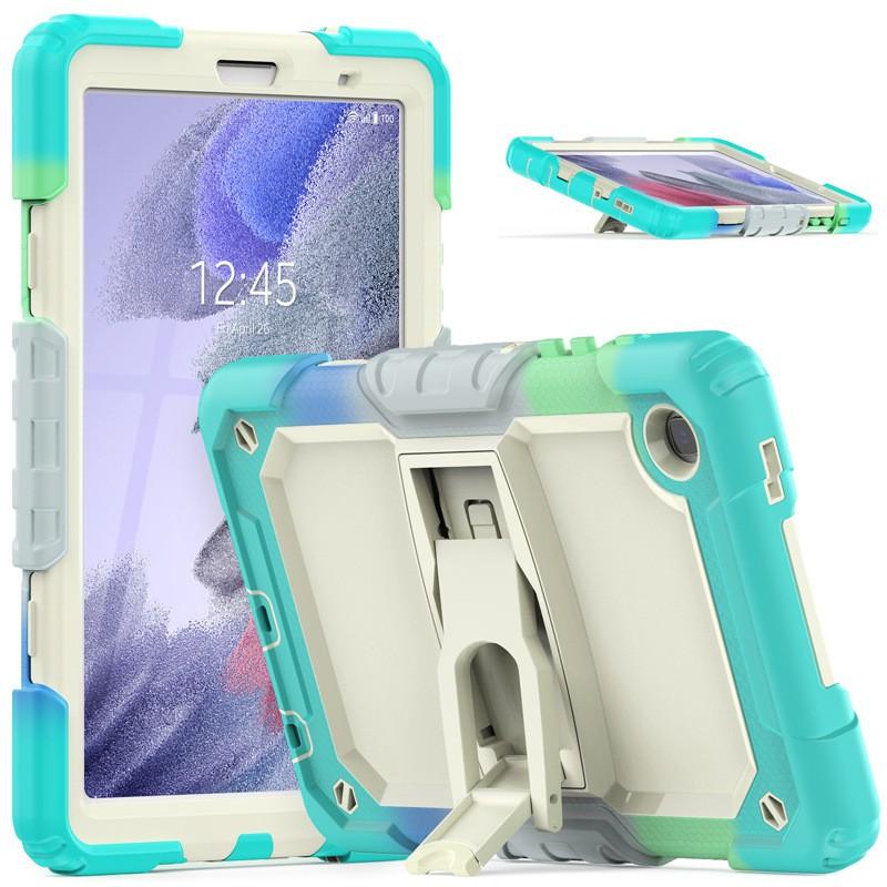 Silicone Tablet Case Galaxy Tab A7 Lite T225PC With Kickstand Shockproof Full Cover In Multiple Colors