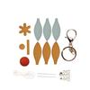 Creative Hot Air Balloon Car Accessory with Detachable Key Holders & Phone Charm DIY set for Vehicle Interior Decoration