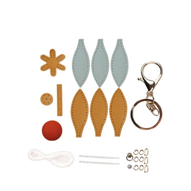 Creative Hot Air Balloon Car Accessory with Detachable Key Holders & Phone Charm DIY set for Vehicle Interior Decoration