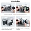 Freewell Lens Hood for Fujifilm Magnetic Stackable and Mist Filters with Tempered Glass Protection X-E5 – & CPL, UV, (Silver)