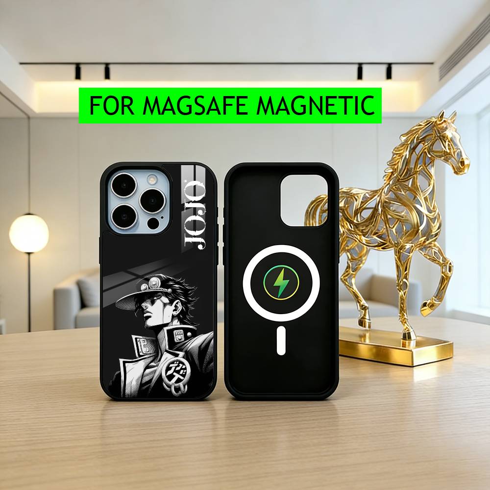 COOL J-JoJo B-Bizarre A-Adventures Phone Case For iPhone17,16,15,14,13,12,11 Plus,Pro Magnetic with Magsafe Wireless Charging