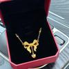 Classics Brushed Heart-shaped Bowknot Pendant Creative New In Necklace Luxury Fashion Sweet Wedding Engagement Fine