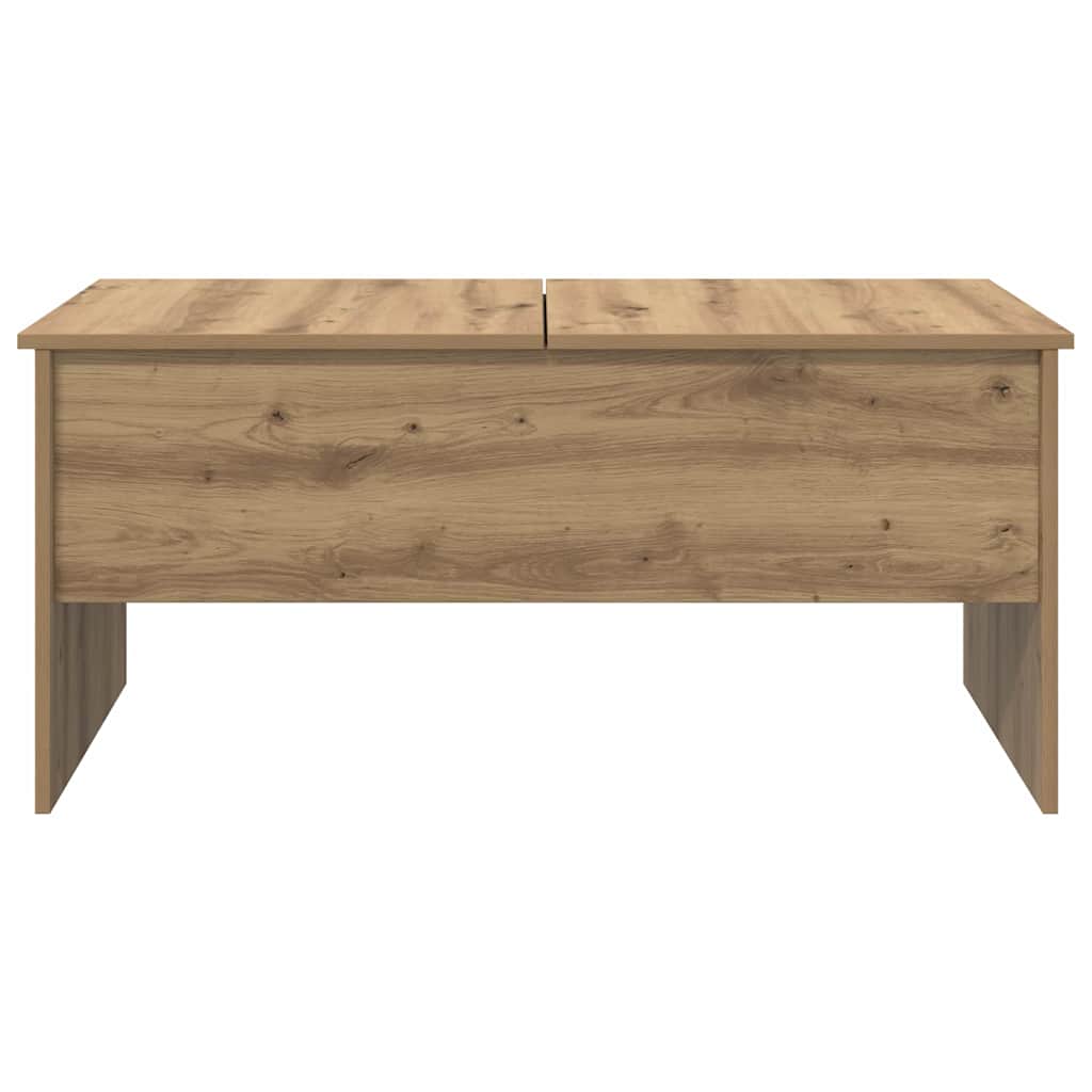 Artisan Oak Coffee Table 102 x 50.5 x 46.5 cm Engineered Wood