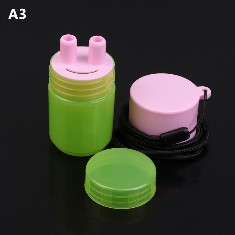 Herbal Inhalant Inhaler Accessory Two Nostrils Sticks Inhaler Tubes Cap Portable Reusable Nasal Inhaler Nasal Suction Cap Bottle