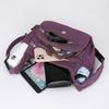 Waterproof Nylon Crossbody Bag for Women Multi Pocket Shoulder Handbag with Wide Strap