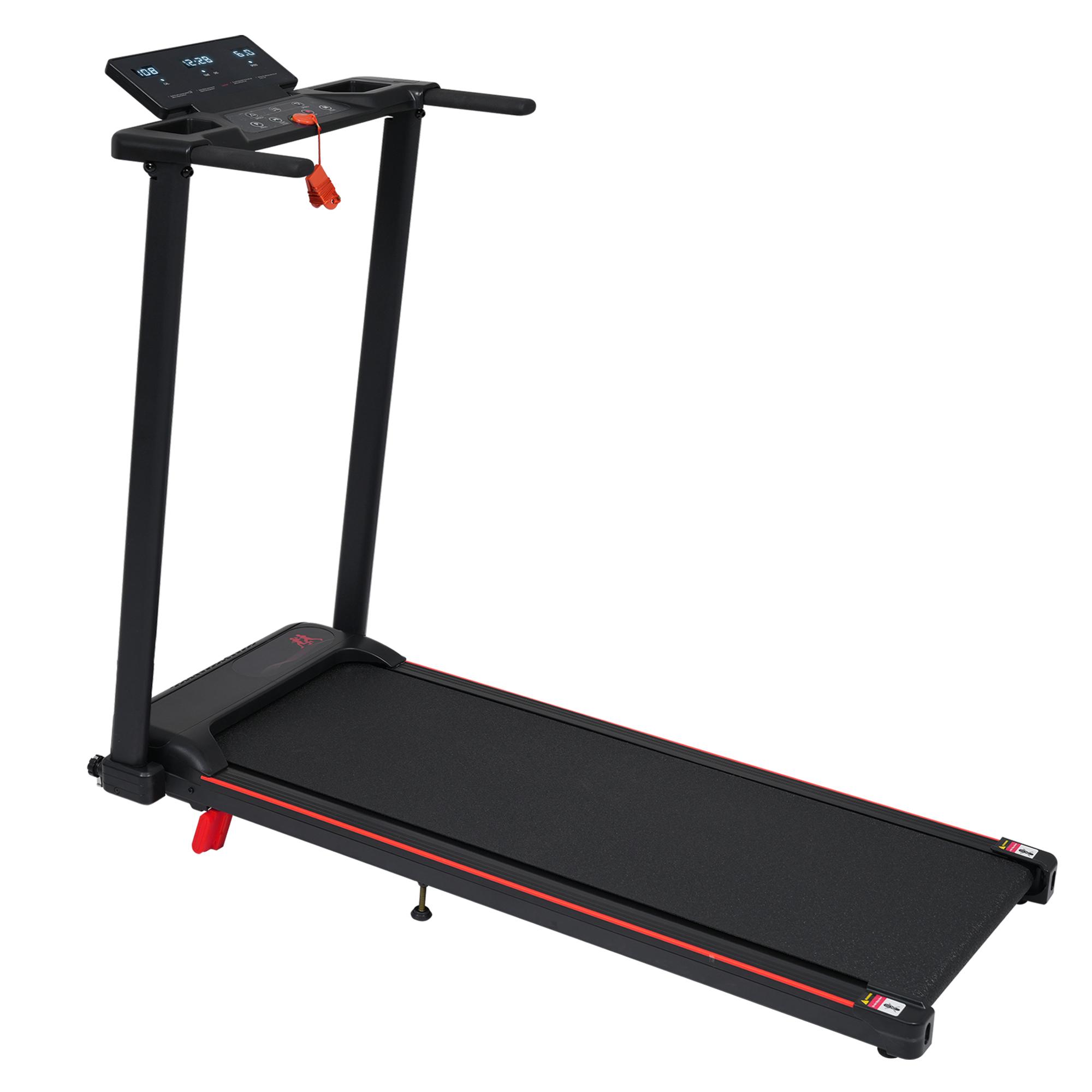 Tapis de course d'intérieur avec inclinaison de 8 %, vitesse de 1 à 12 km/h et capacité de poids de 120 kg, 3,0 CV noir