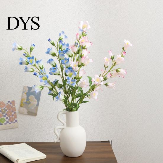 Fake Flowers for Home Decoration Artificial Lily of The Valley Flowers, Realistic Bellflower Bouquet Wedding Table Centerpieces Maintenance Free Faux