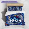 Set Biancheria da Letto Stampata France Football 3 Pezzi Set Copriletto Accogliente Traspirante come Regalo per Inaugurazione Casa Vacanze