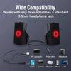 Clip On Usb Speaker For Notebook Laptop Pc Desktop Tablet Wired Stereo Speaker Line Controller Soundbar