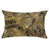 Black Gold Plant Series Waist Pillowcase Peach Skin Printed Sofa Pillowcase Home Fabric Supplies Pillowcase