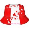 Canada Flag Bucket Hat Fashion Beach Sun Wide Brim Cap Outdoor Fisherman Hats For Women Men Teens