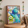 Disney Oil Painting DIY Digital Painting Cute Furry Monsters Character HandPainted Wall Art for Living Room and Entryway.