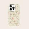Frisches Blumendesign mit Litschi-Textur Silikon-Handyhülle Für iPhone 11 12 13 14 15 16 17 Pro Max Plus 17Air Weiche Hülle