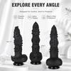 New Black Alien Dildo S/XXL Huge Anal Butt Plug Monster Dildo Thick Big Dick Vaginal G-Spot Massage Dilator Sex Toys for Men Women Clitoris Stimulator