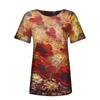 Women's Casual T-shirt Graphic Vintage Print Round Neck Tops Basic Loose Tops