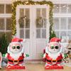 Large Standing Christmas Foil Balloon Xmas Tree Santa Claus Snowman Xmas Tree Inflatable Balloons Holiday Party Decor Kids Toys