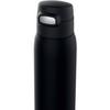 The-peacock Thermos Mug Bottle, 680ml, Insulated, with Straw, Black/Yellow, APA-R70 BY