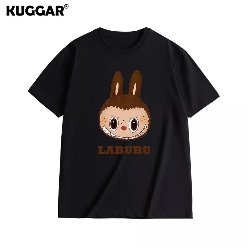 

Футболка из чистого хлопка с короткими рукавами для мужчин и женщин. Периферийная одежда с мультяшным принтом из чистого хлопка для лета. XL