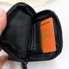 Minimalist Nylon Small Coin Purse Zipper Card Holder Wallet Portable Mini Pouch for Cards Coins Earbuds Key Travel Organizer Bag