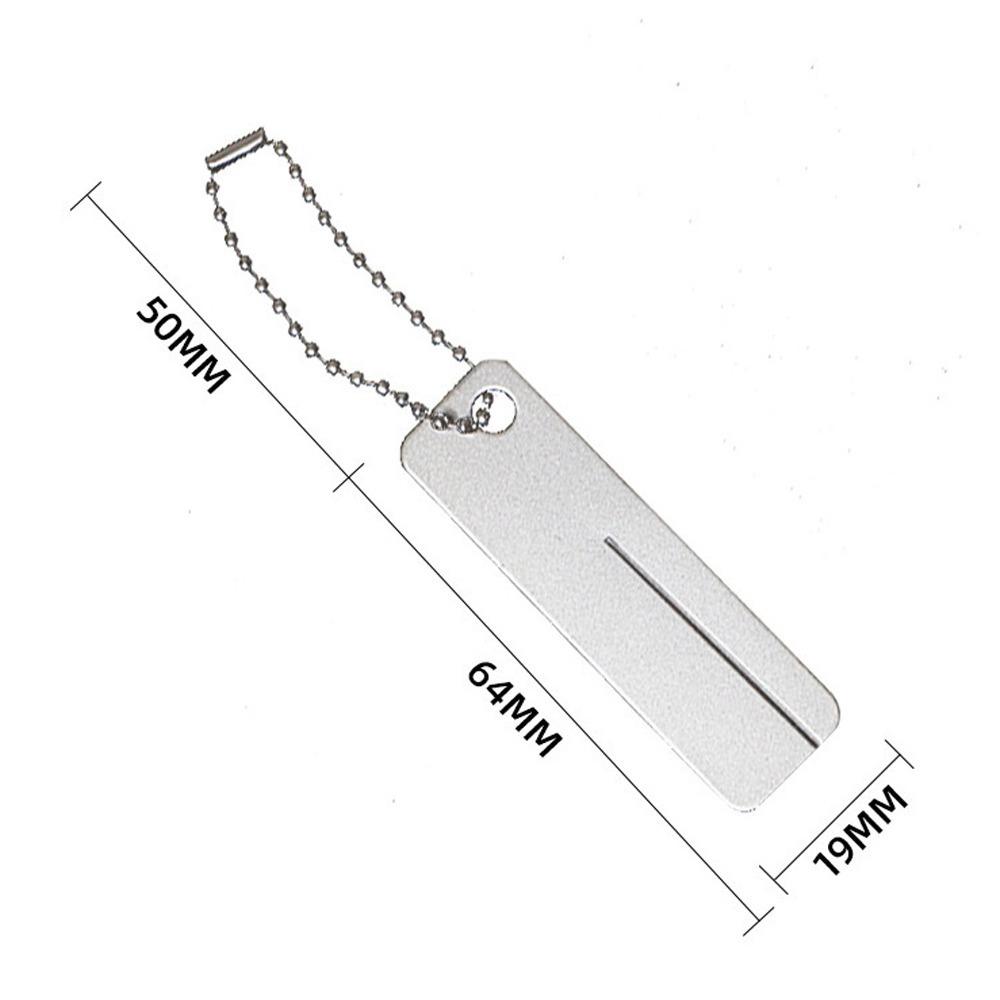 Mini Pocket Knife Sharpener Fishhook and Camping Sharpening Tool Portable WithKeychain Attachment for KnivesOutdoor SurvivalGear