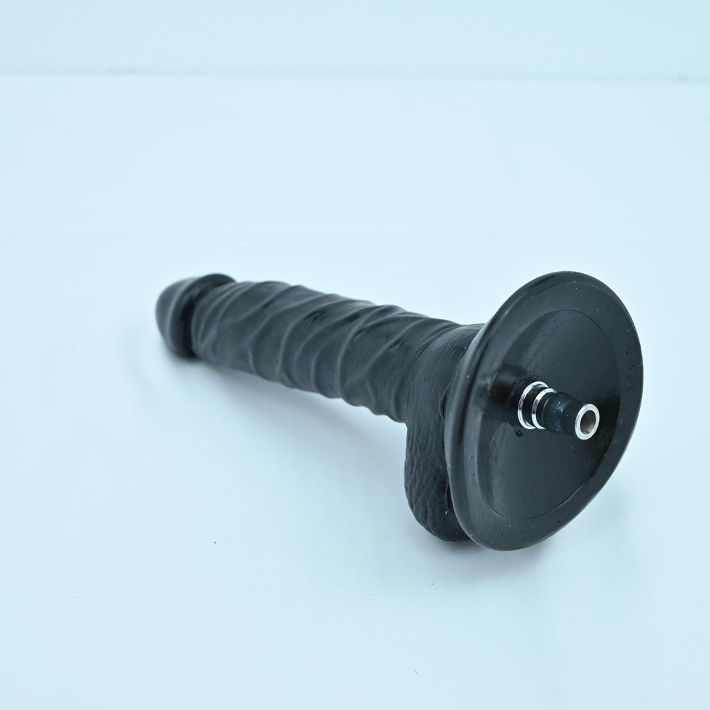 Sex Machine Attachment ROUGH BEAST 8.27" Black/Flesh Dildo for Masturbation Machine