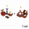 Medieval City MOC Stavební bloky Vojenské figurky vojáků Hradní věž Fontána Nástěnka k bazénu Cihly Dětská Halloweenská hračka