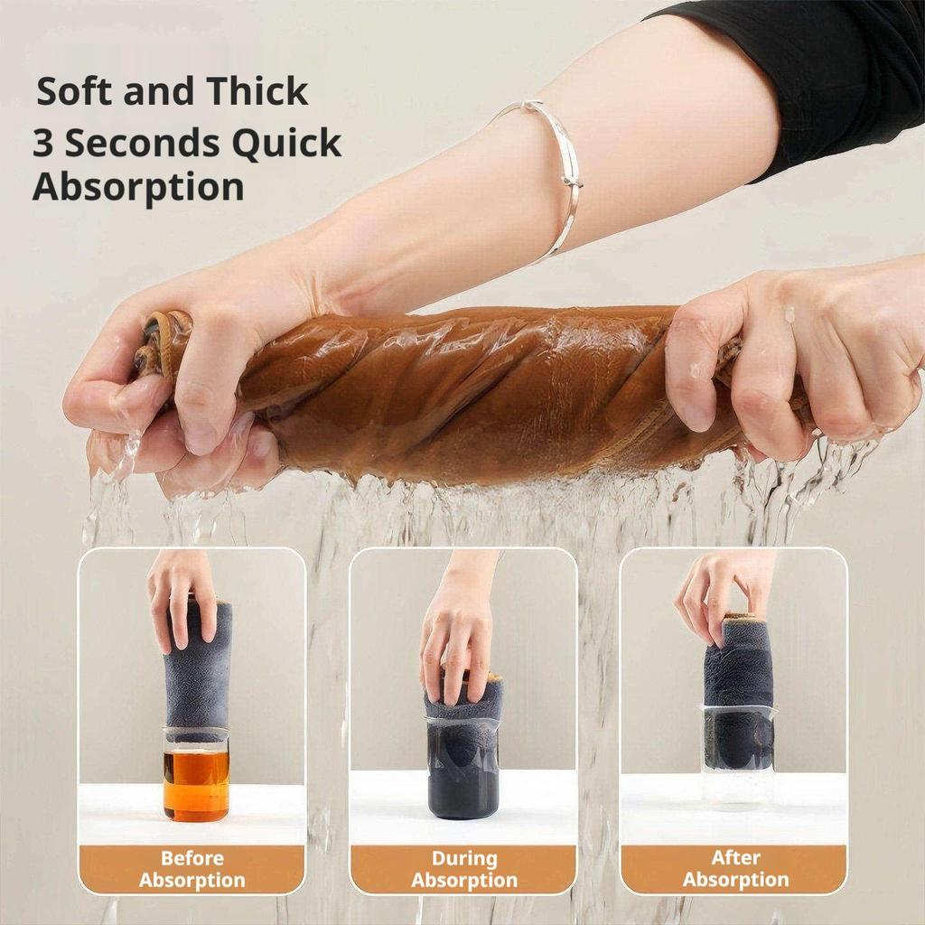 SEAMETAL 450GSM Car Cleaning Towel Double-Sided Coral Velvet Suede Car Wash Towel Drying Cloth High Water Absorption Washing Rag