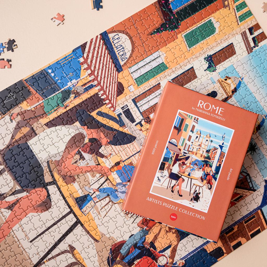 Puzzle artystyczne rzym 1000 el. abstrakcja dla dorosłych widok krajobraz