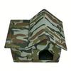 Insulated Outdoor Cat House Waterproofing Large Space Foldable Cat Bed Kitty Shelter for Garage Porch Barn