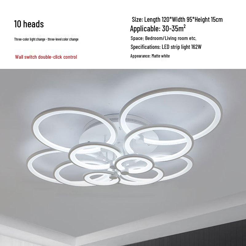 Irregular Shape LED Ceiling Light: Creative Round Fixture for Bedroom & Living Room