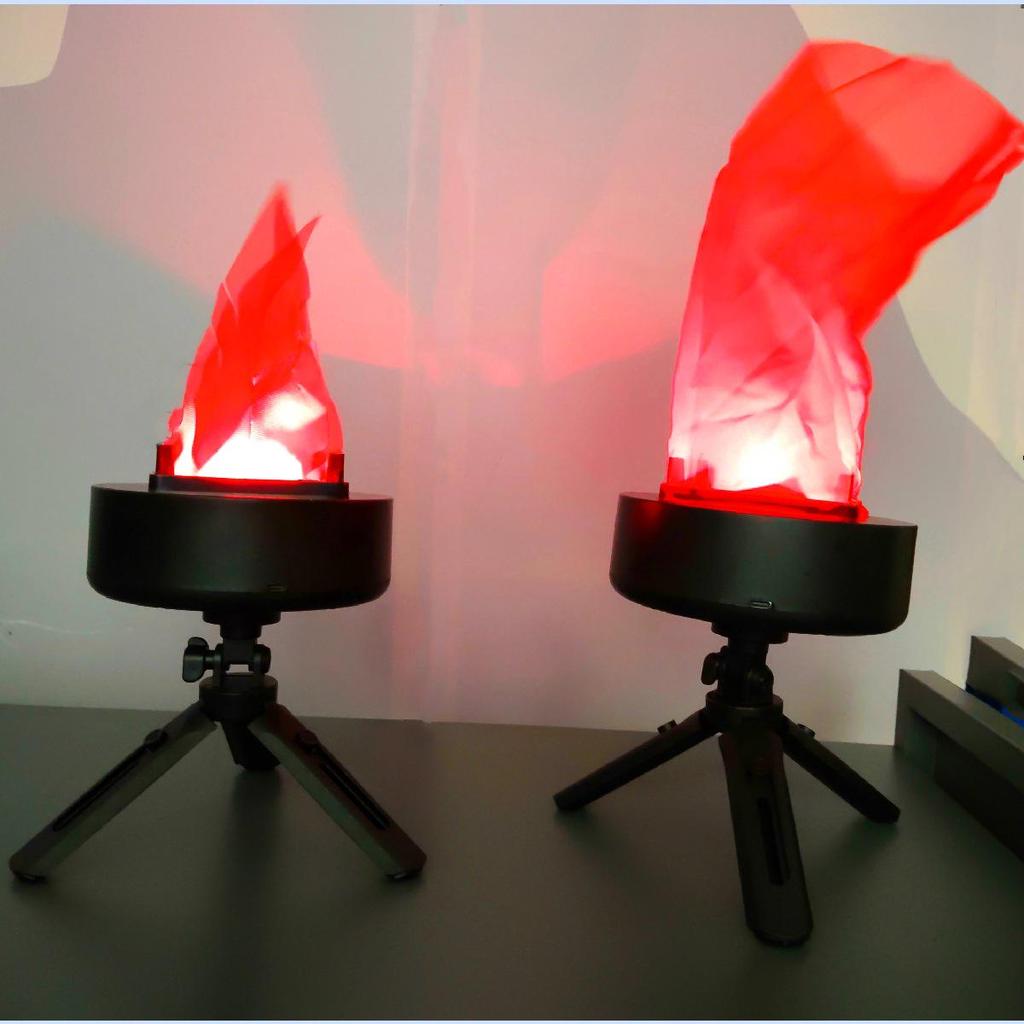 Rechargeable Handheld Electronic Flame Simulation Torch for Parties and Bonfires