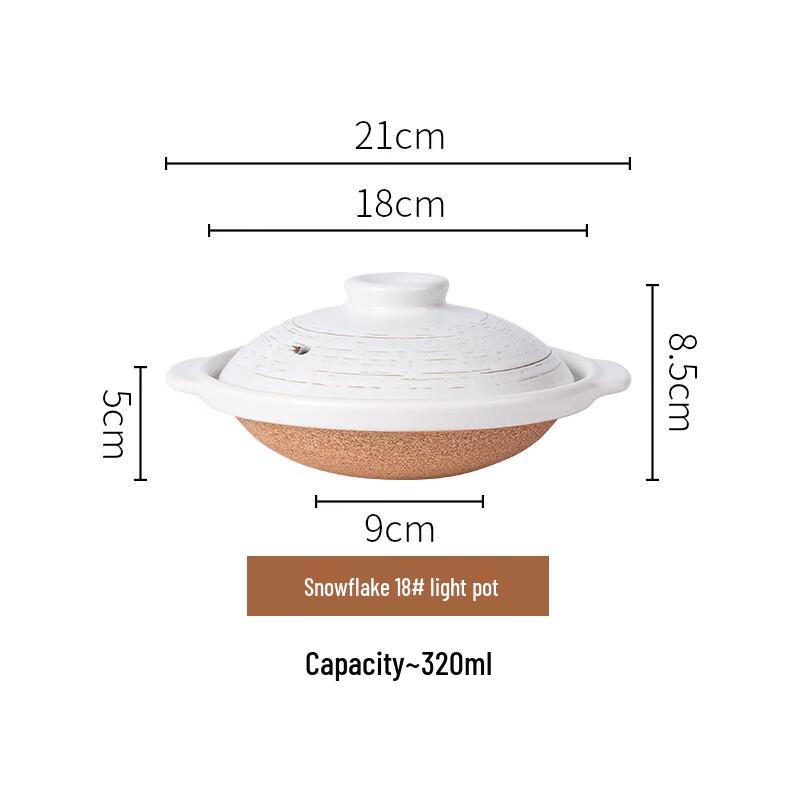 ZISIZ Gas Stove Ceramic Clay Pot