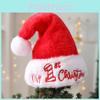 Christmas Plush Santa Hat And Stocking Set For Holiday Decor And Gift Bags