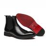 Fashion Men's Shoes Fashion Chelsea Boots New Outdoor Red Sole Square Shoes for Men Handmade Business Ankle Boots Dress Boots Zapatos