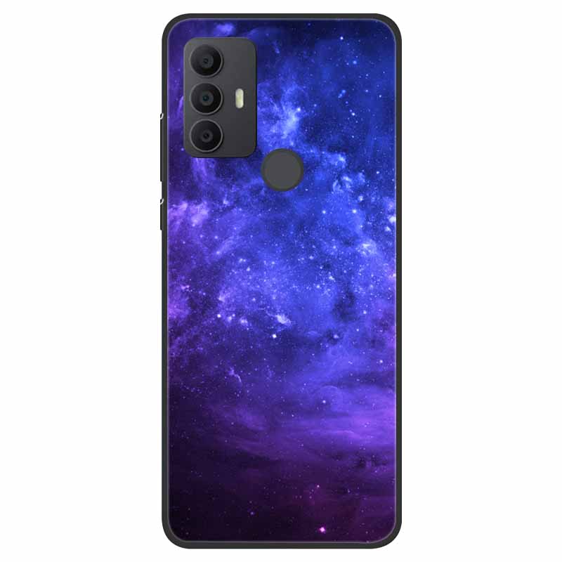 For TCL 30 SE Case Silicone Starry Space TPU Soft Back Cases For TCL 305 Cover Marble Painted for TCL 30SE TCL305 Fashion Bags