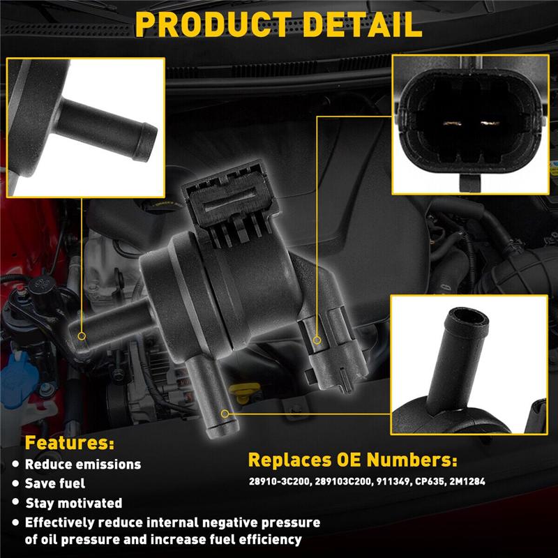 28910-200 New Vapor Canister Purge Control Valve Solenoid For Hyundai Kia Santa Fe Tucson Accent Rio Sorento-A87Q