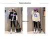 Koreanischer Stil Influencer Baby Mädchen Strickjacke: 2024 Frühling/Herbst Modische Letter Color Block Jacke