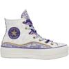 Converse All Star Lift Trendy Durable High-Top Canvas Sneakers Women Sneakers White Purple A13353C