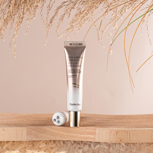 Farmstay Rice & Bifida Premium Rolling Eye Serum (25ml / 0.85 Fl.oz.) (3 Options)