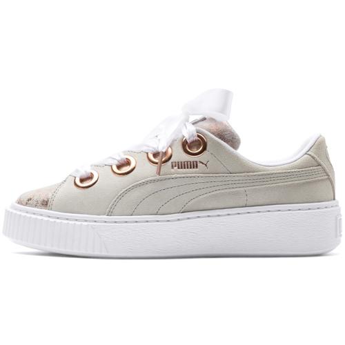 PUMA Platform Kiss Artica White Gold Womens 366707-01 37 золотой/белый