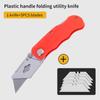 Multifunktions-Universalmesser Tragbares Tapeziermesser Faltbares scharfes Hochleistungsstahlmesser Professionelles Elektrikermesser