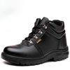 Winter Black Ankle Leather Safety Shoes Men Waterproof Shoes Thermal Cotton Boots