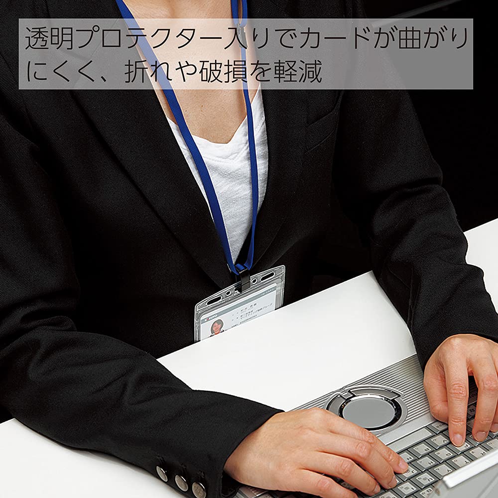 KOKUYO Business ID Card/ID Case, Plus, 10-Pack, Naf-SPC180-10