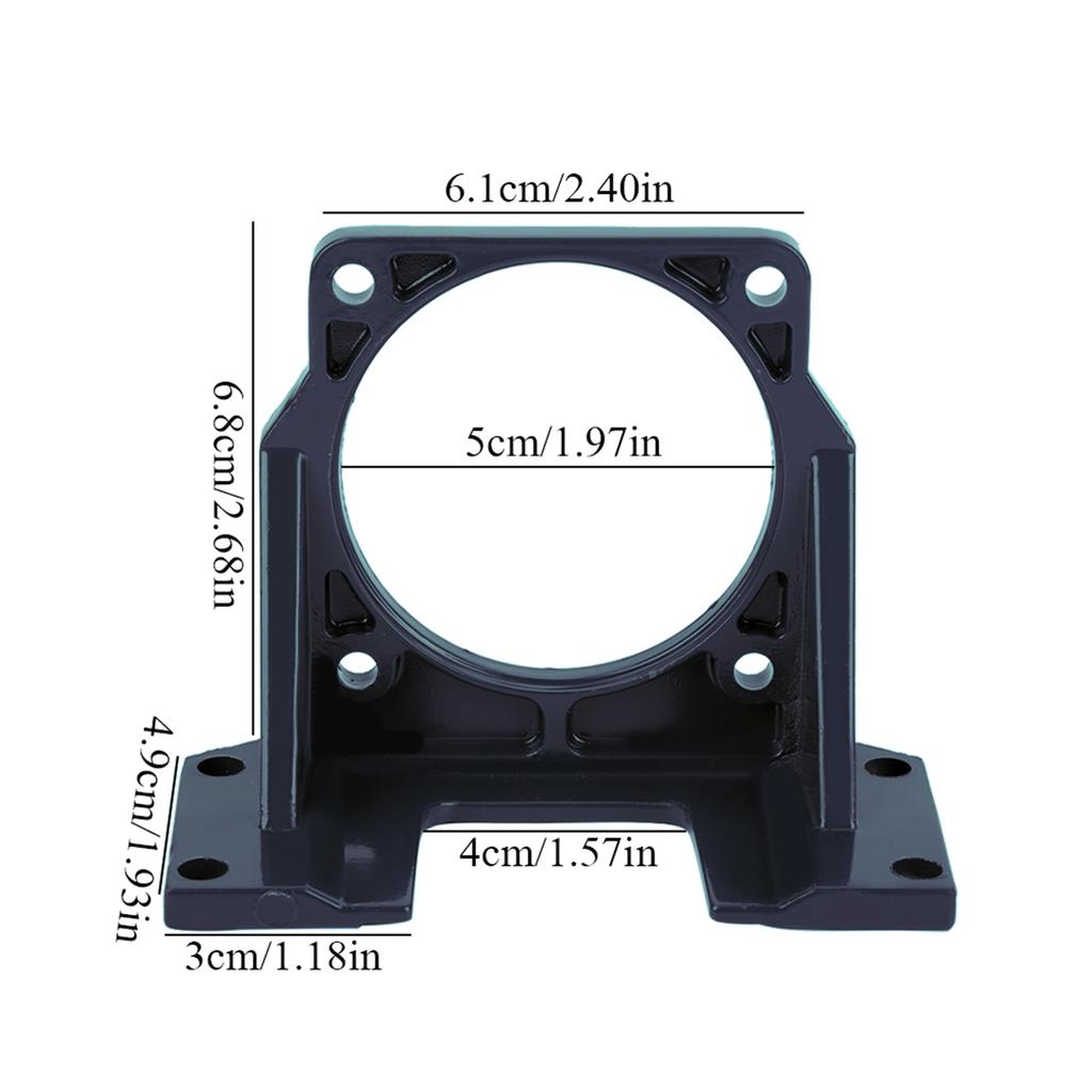 High Hardness Black Auxiliary Motor Bracket Support Fixed Base (#01)