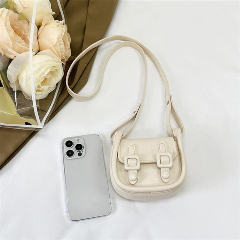 Chic Mini Saddle Bag  Lipstick Bag for Women Stylish Vintage Simple Small Handbag Shoulder Bag for Girls Square Crossbody Bag