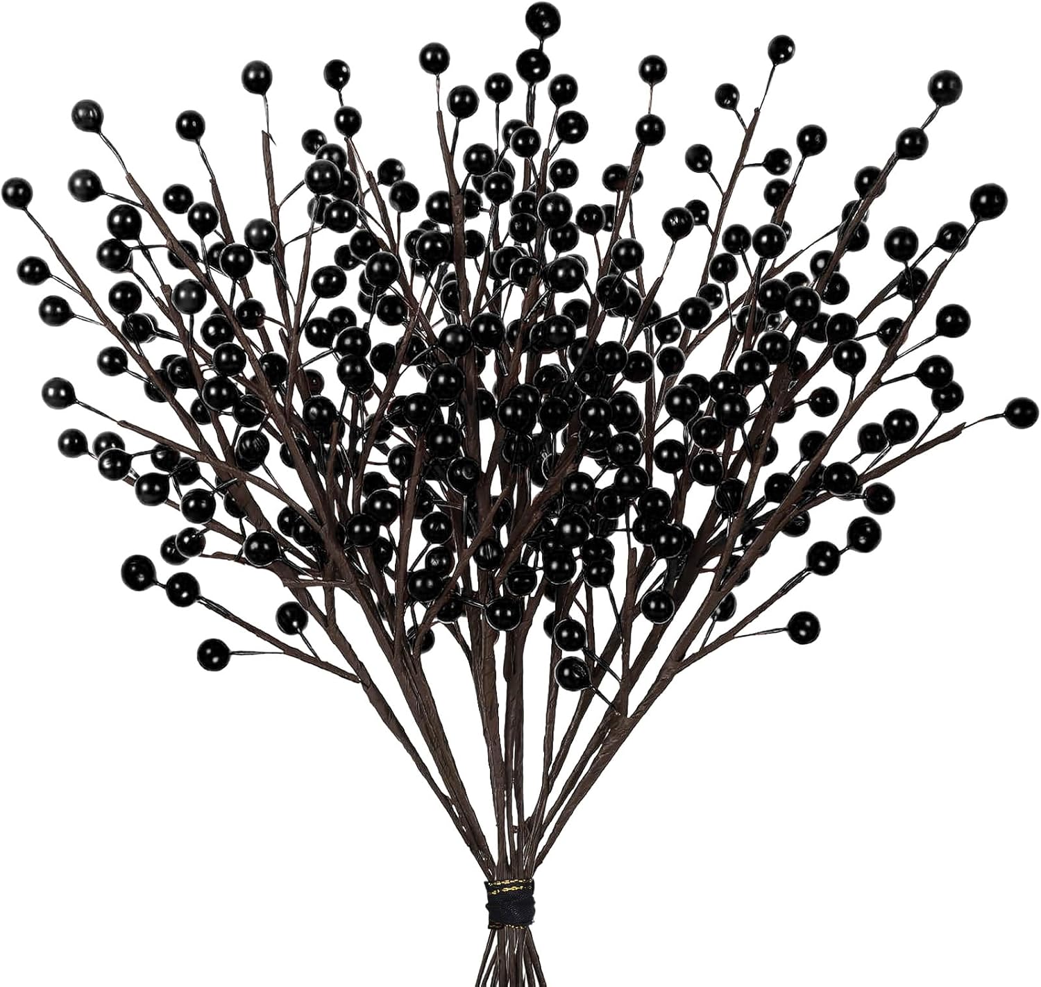 

Christmas Red Berry Twig Stem, 12 Pack Artificial Burgundy Picks for Tree & Home Decor 0.6M чорний