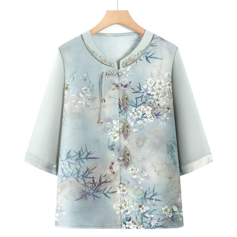 Da Tang Furen Women's New Chinese Style Floral Short-Sleeve Collection