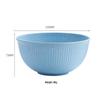 TK Exclusive Wheat Straw Bowl: 15cm Macaron Color, Vertical Stripe Design, Customizable with Logo