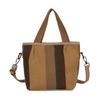 Canvas-Tasche mit großem Fassungsvermögen, gestreift, Damen, Sommer 2025, neue trendige Mode, tragbare Tragetasche, Pendler-Umhängetasche