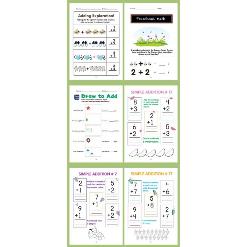 Within 10 Addition Subtraction Math Exercise Book For Kindergarten To First Grade